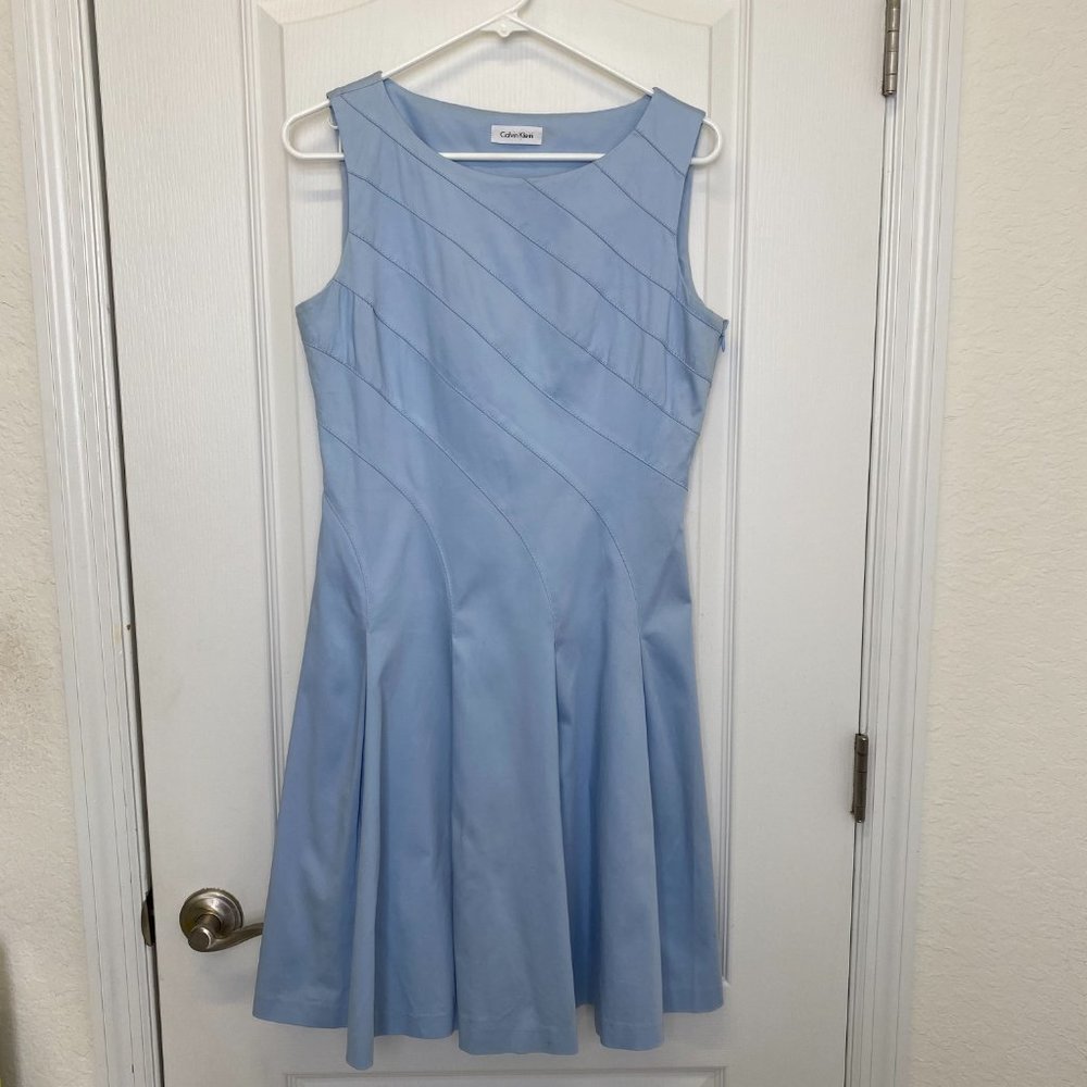 Calvin Klein A Line Fit and Flare Dress